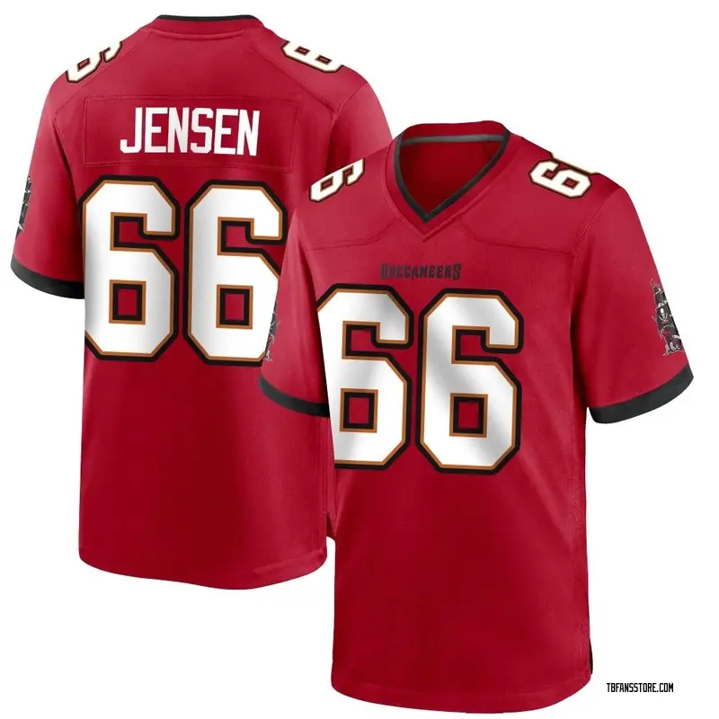 Men's Red Game Ryan Jensen Tampa Bay Team Color Jersey